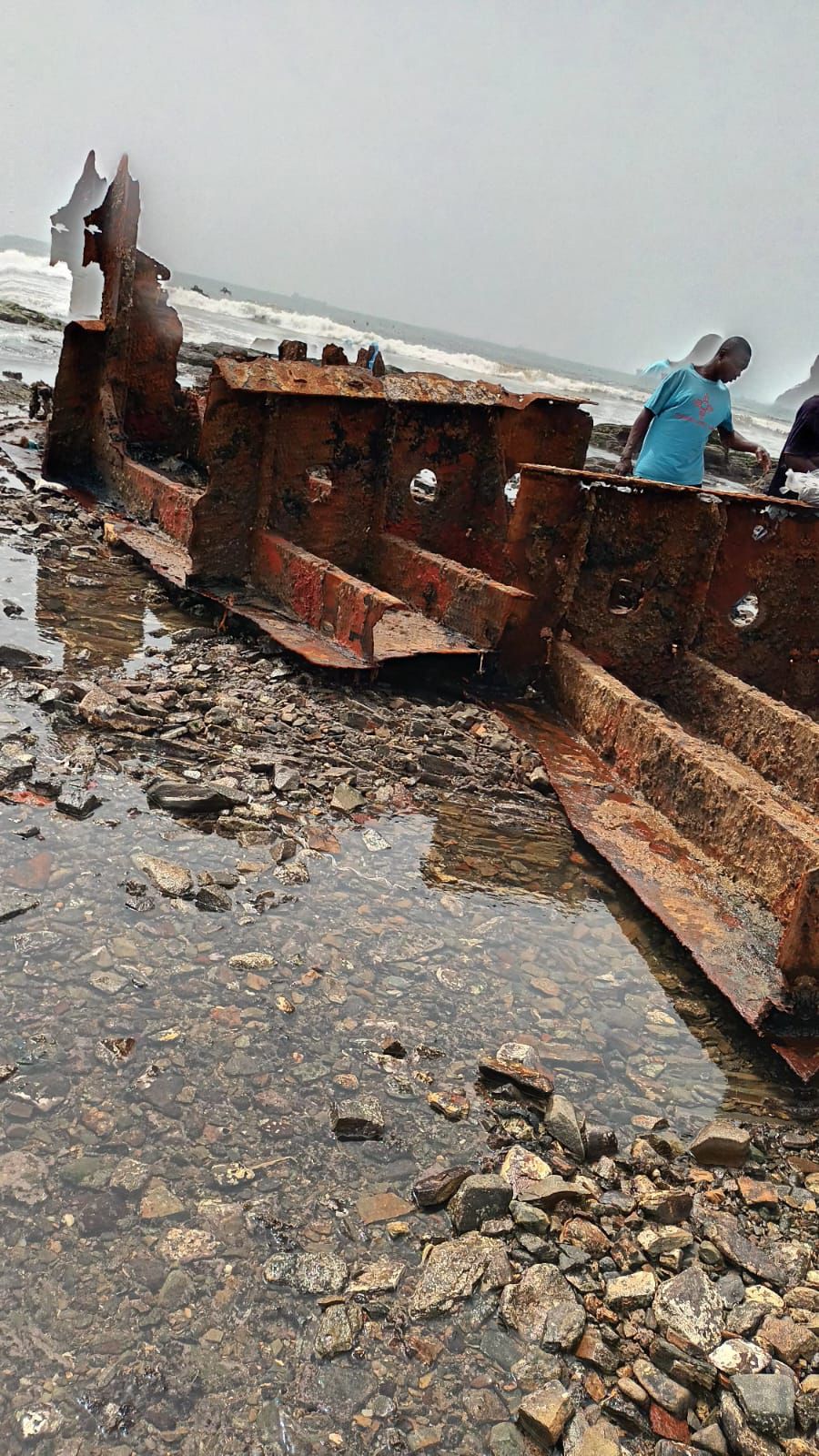 WWII shipwreck removal